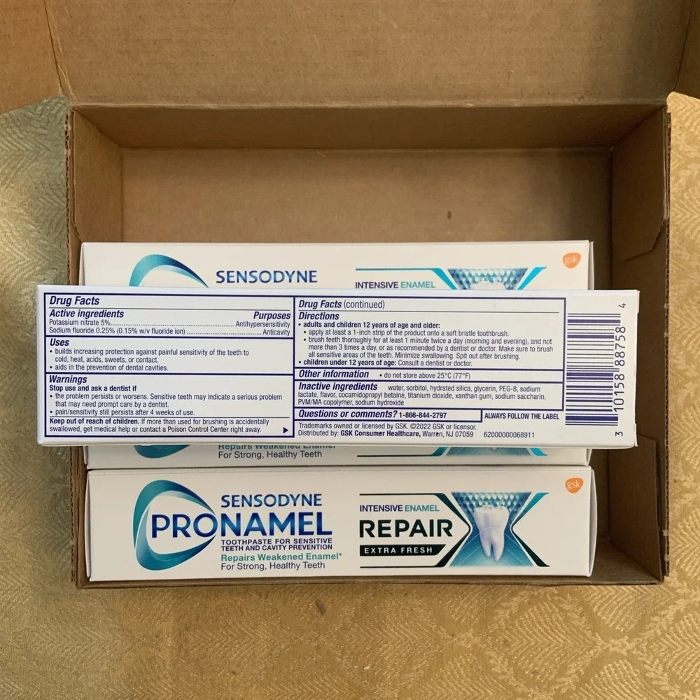 Sensodyne Pronamel Intensive Enamel Repair Toothpaste 3.4 Ounce (Pack of 4)